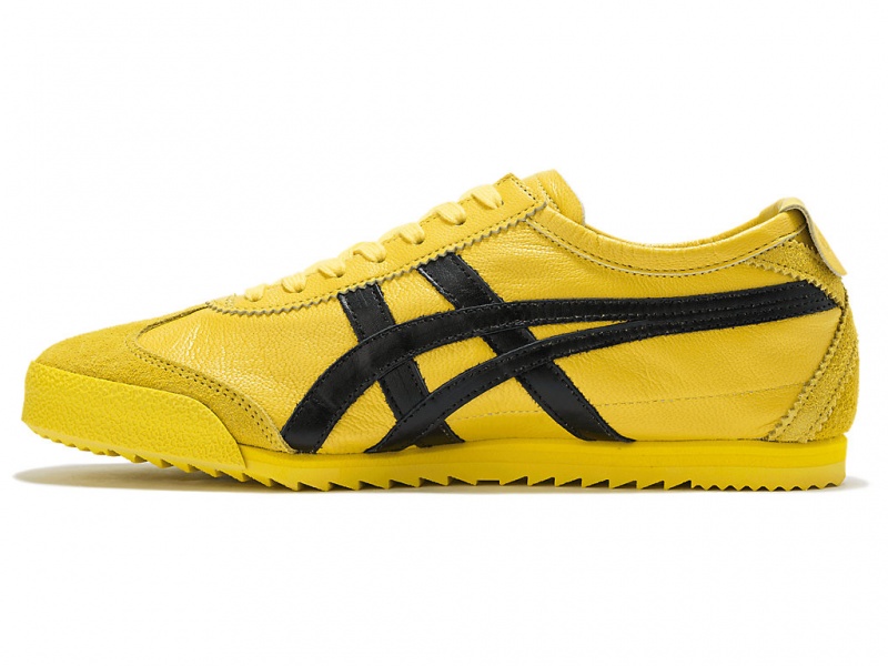 Onitsuka Tiger Mexico 66 Deluxe Schuhe Damen Gelb Schwarz | MJ0318472