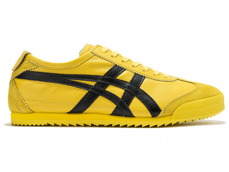 Onitsuka Tiger Mexico 66 Deluxe Schuhe Damen Gelb Schwarz | MJ0318472