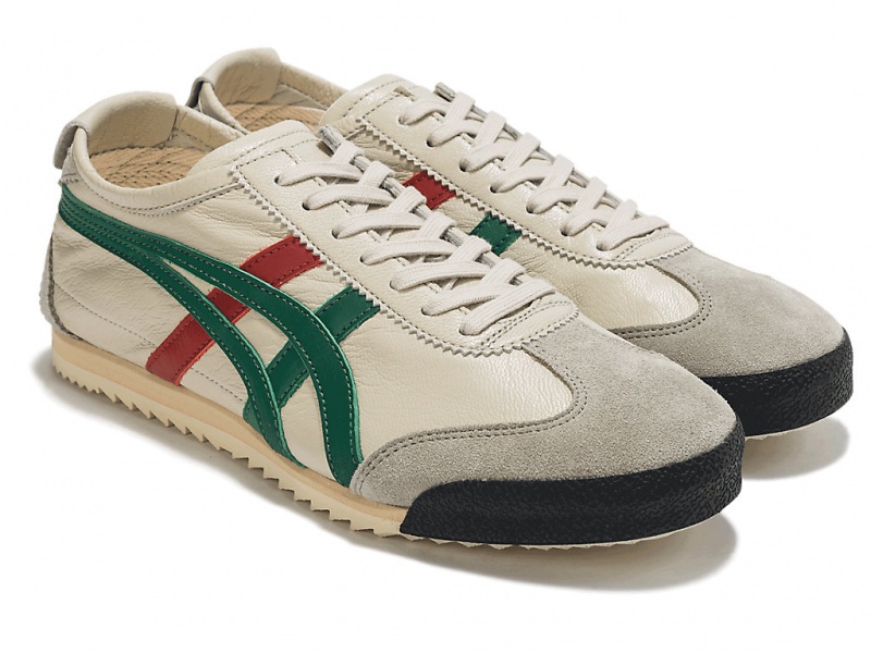 Onitsuka Tiger Mexico 66 Deluxe Schuhe Damen Weiß Grün | PD1397045