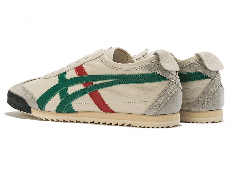 Onitsuka Tiger Mexico 66 Deluxe Schuhe Damen Weiß Grün | PD1397045