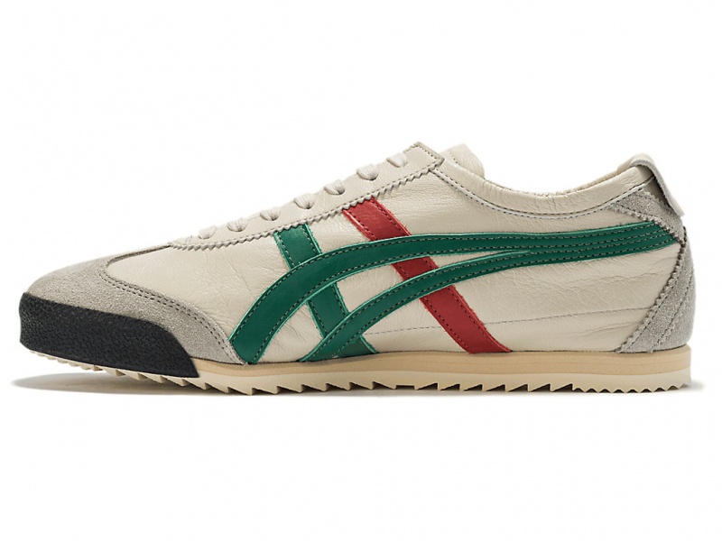 Onitsuka Tiger Mexico 66 Deluxe Schuhe Damen Weiß Grün | PD1397045