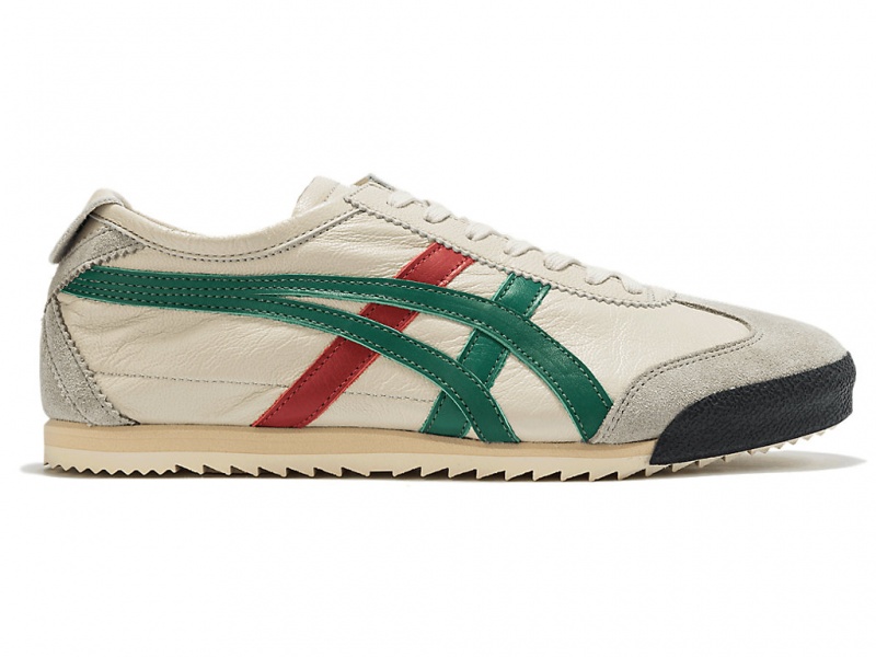 Onitsuka Tiger Mexico 66 Deluxe Schuhe Damen Weiß Grün | PD1397045