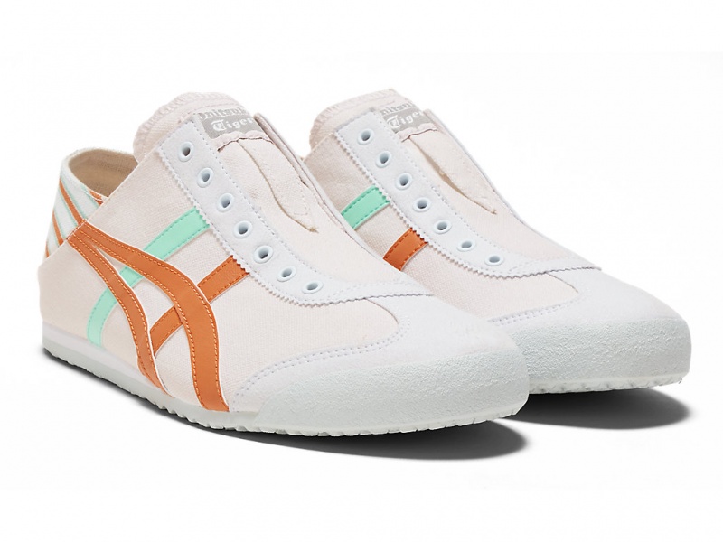 Onitsuka Tiger Mexico 66 Paraty Schuhe Damen Weiß Orange | NS2915607