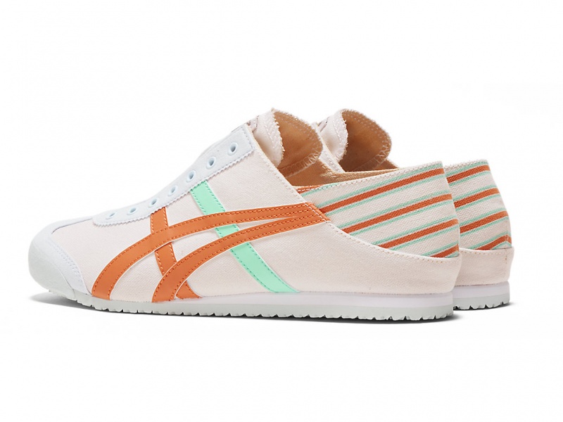 Onitsuka Tiger Mexico 66 Paraty Schuhe Damen Weiß Orange | NS2915607