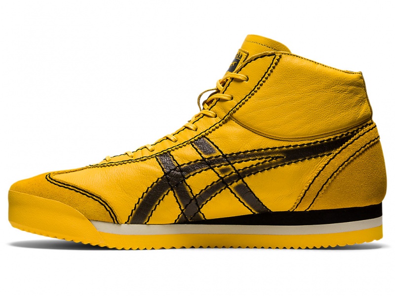 Onitsuka Tiger Mexico 66 SD PF MR Schuhe Damen Gelb Schwarz | YX7923618