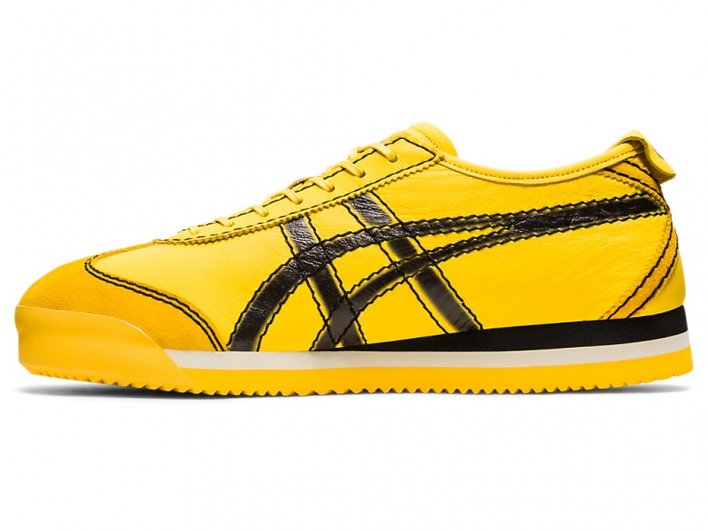 Onitsuka Tiger Mexico 66 SD PF Schuhe Damen Gelb Schwarz | WF0461952