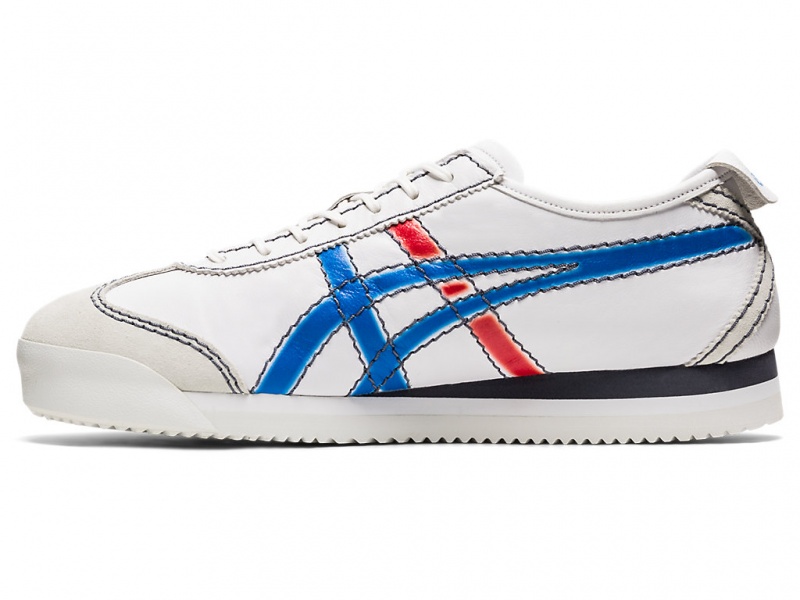 Onitsuka Tiger Mexico 66 SD PF Schuhe Damen Weiß Blau | NU0817546