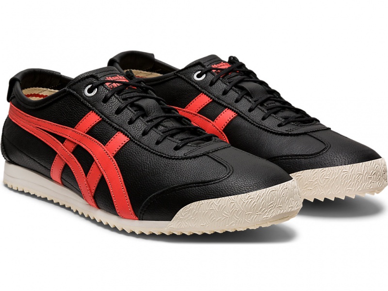 Onitsuka Tiger Mexico 66 SD Schuhe Damen Schwarz Rot | OL1806529