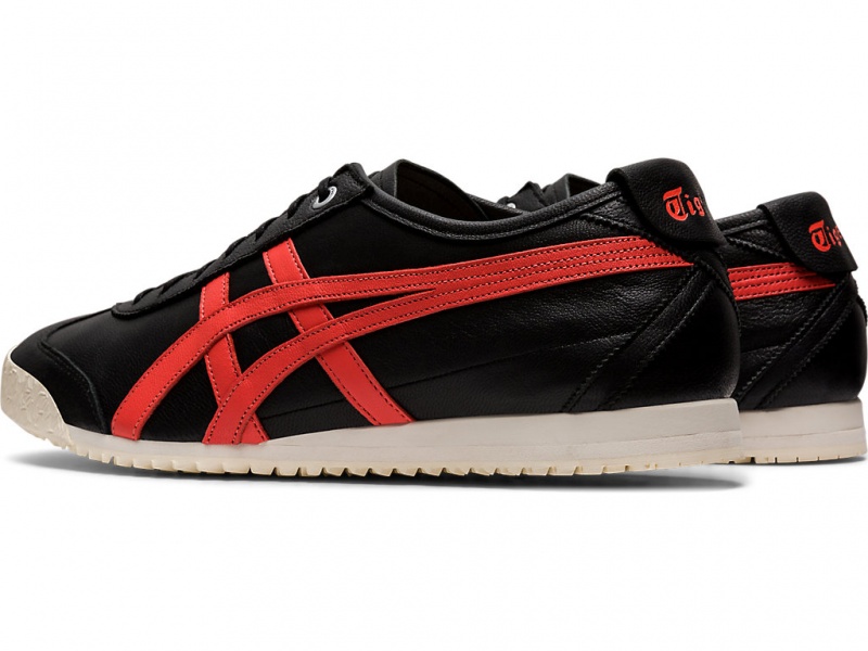 Onitsuka Tiger Mexico 66 SD Schuhe Damen Schwarz Rot | OL1806529