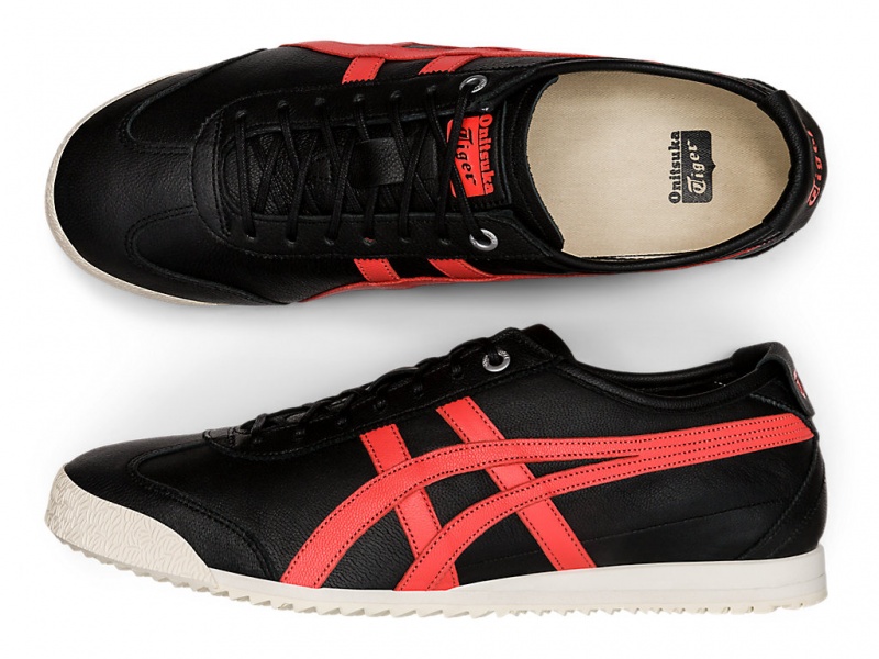 Onitsuka Tiger Mexico 66 SD Schuhe Damen Schwarz Rot | OL1806529