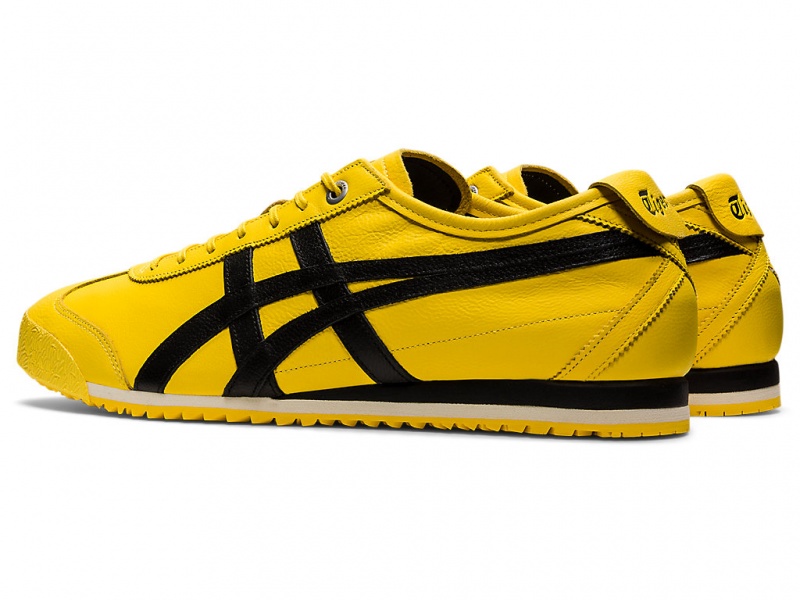 Onitsuka Tiger Mexico 66 SD Schuhe Damen Gelb Schwarz | SD8495073