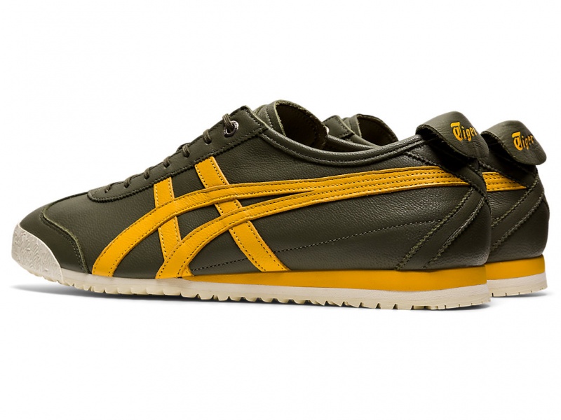 Onitsuka Tiger Mexico 66 SD Schuhe Damen Grün Gelb | BL4321870