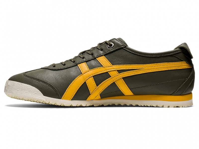 Onitsuka Tiger Mexico 66 SD Schuhe Damen Grün Gelb | BL4321870