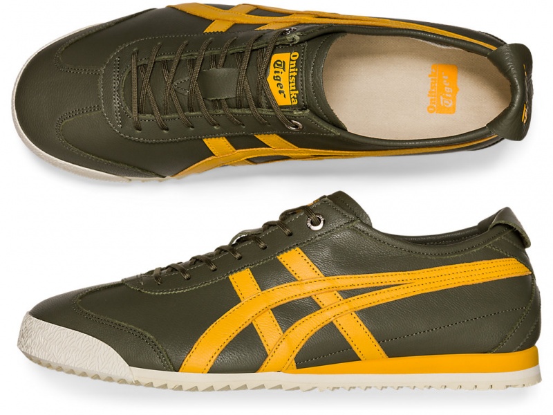 Onitsuka Tiger Mexico 66 SD Schuhe Damen Grün Gelb | BL4321870