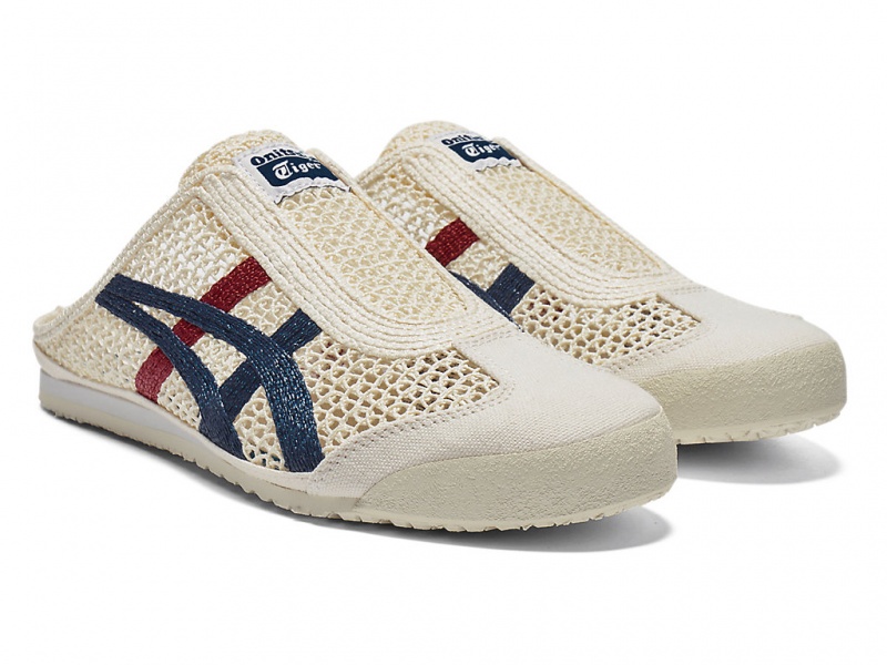 Onitsuka Tiger Mexico 66 Sabot Schuhe Damen Weiß Blau | ZR7584619