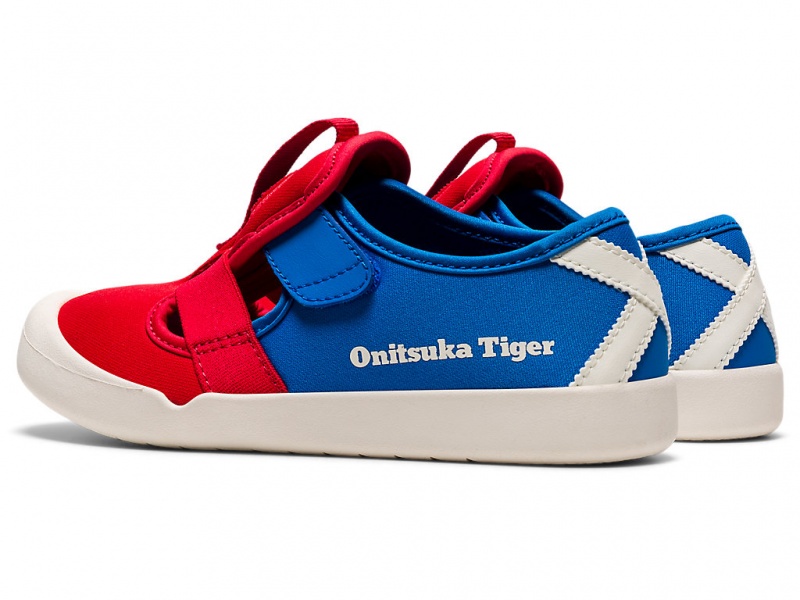 Onitsuka Tiger Mexico 66 Sandalen Kinder Rot Blau | ZB8402396