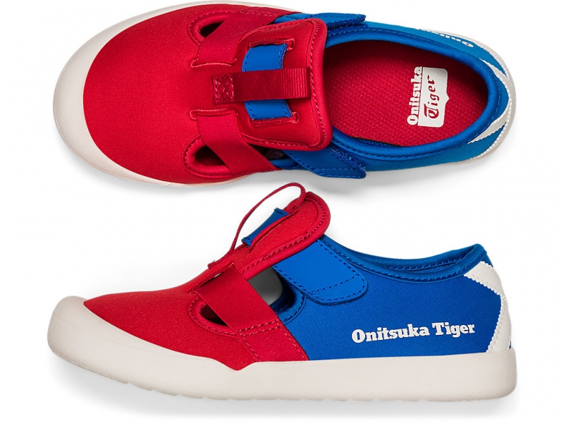 Onitsuka Tiger Mexico 66 Sandalen Kinder Rot Blau | ZB8402396