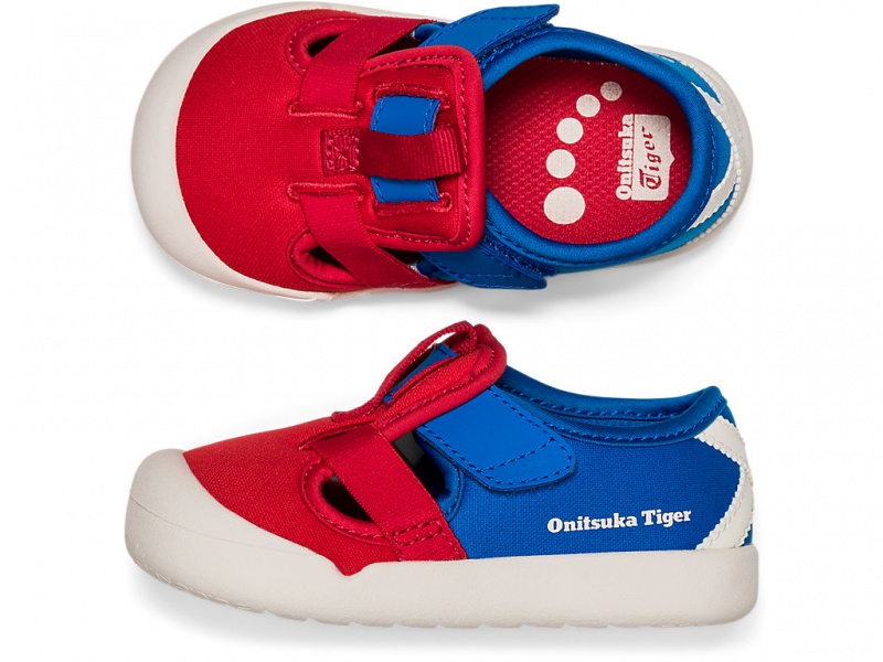 Onitsuka Tiger Mexico 66 Sandalen Kinder Rot Blau | NA2953170