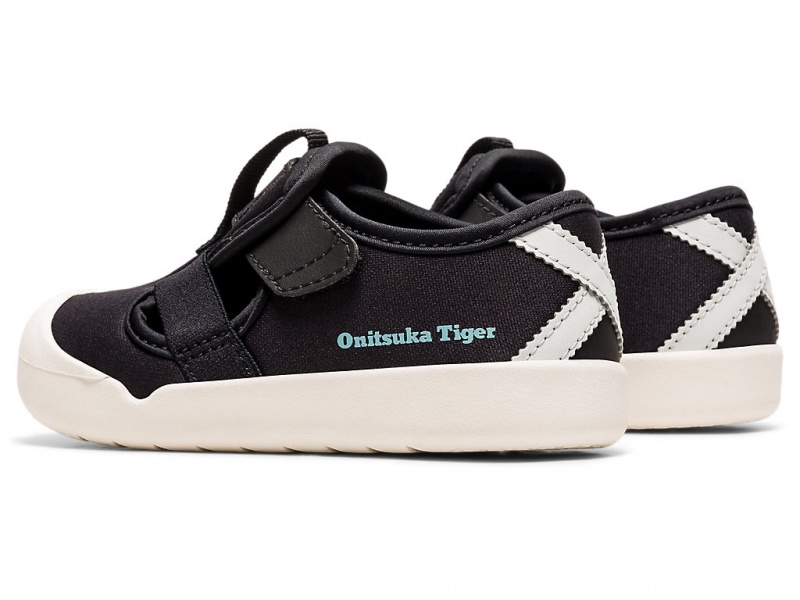 Onitsuka Tiger Mexico 66 Sandalen Kinder Schwarz Schwarz | OA4617305