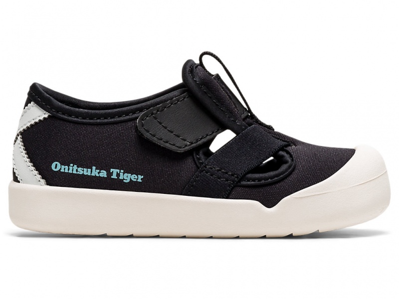 Onitsuka Tiger Mexico 66 Sandalen Kinder Schwarz Schwarz | OA4617305