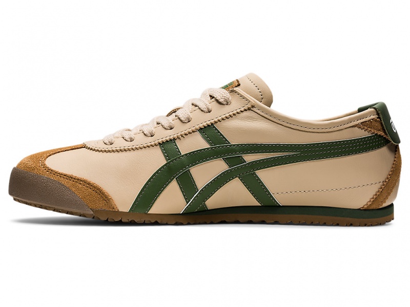 Onitsuka Tiger Mexico 66 Schuhe Damen Beige Grün | SF0316459