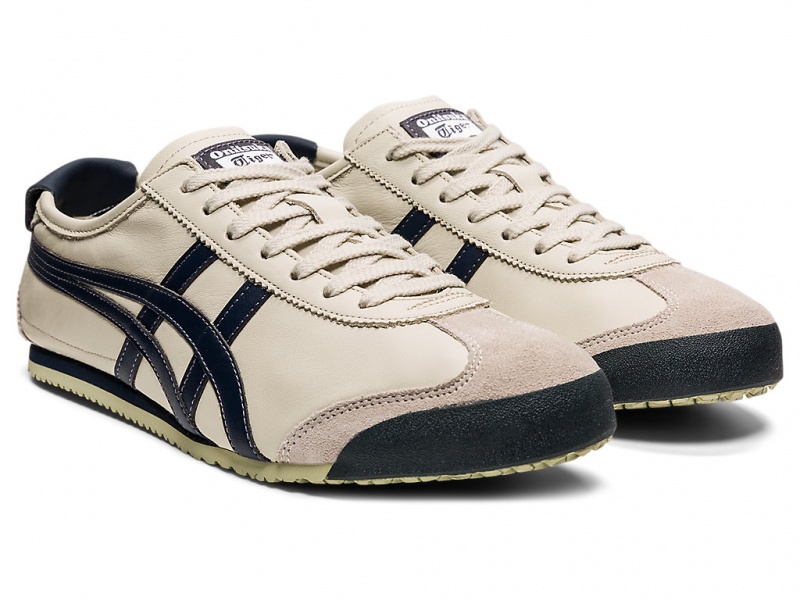 Onitsuka Tiger Mexico 66 Schuhe Damen Birch / Peacoat | LS0714253