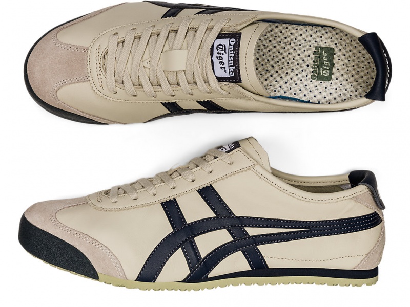 Onitsuka Tiger Mexico 66 Schuhe Damen Birch / Peacoat | LS0714253