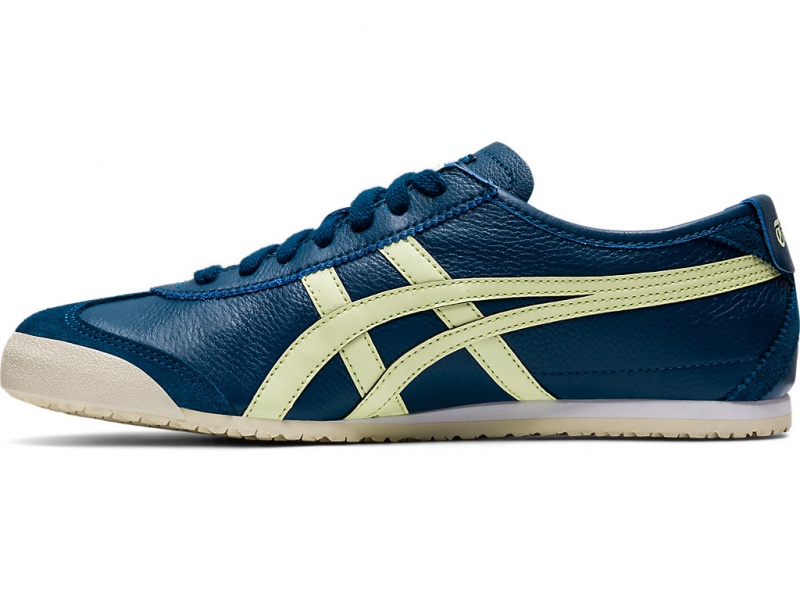 Onitsuka Tiger Mexico 66 Schuhe Damen Blau Gelb | XU6438790