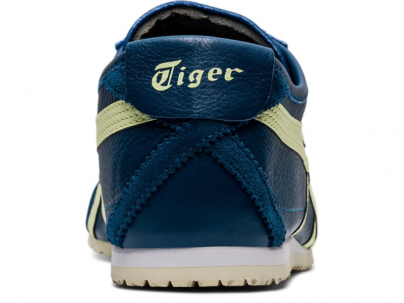 Onitsuka Tiger Mexico 66 Schuhe Damen Blau Gelb | XU6438790