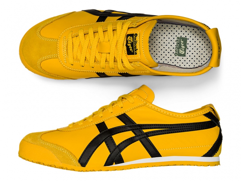 Onitsuka Tiger Mexico 66 Schuhe Damen Gelb Schwarz | DJ2368591