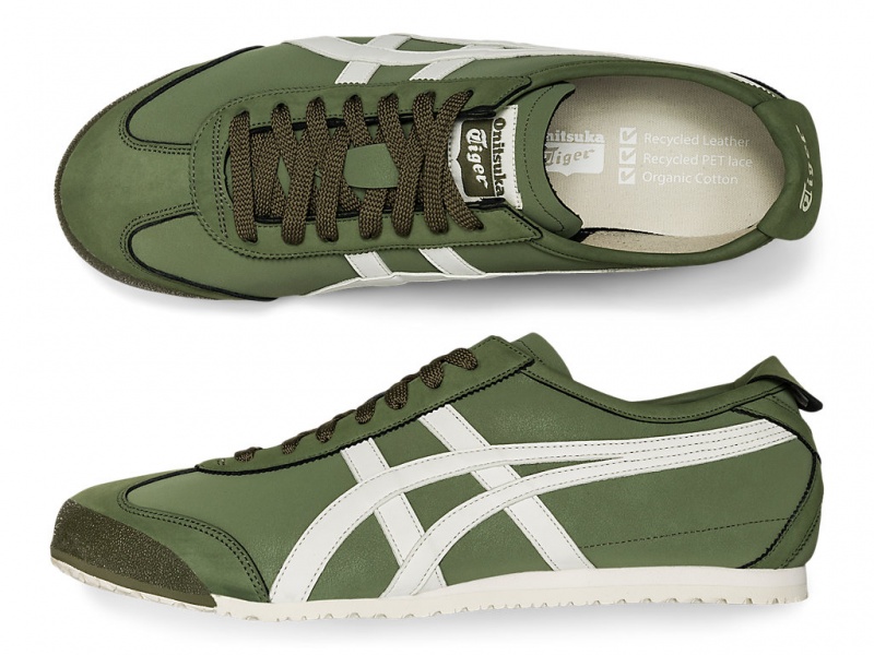 Onitsuka Tiger Mexico 66 Schuhe Damen Grün Weiß | LE7368401