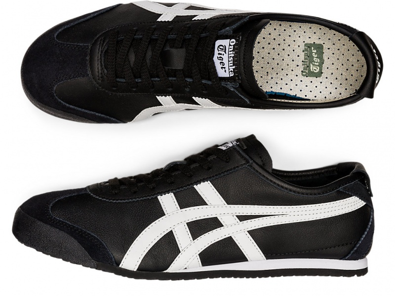 Onitsuka Tiger Mexico 66 Schuhe Damen Schwarz Weiß | HX5037148