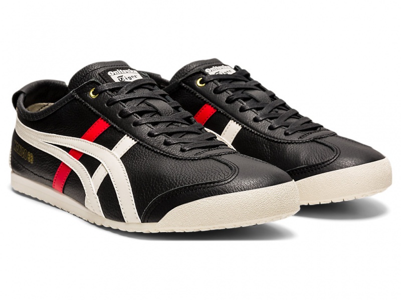 Onitsuka Tiger Mexico 66 Schuhe Damen Schwarz Weiß | MX6423708