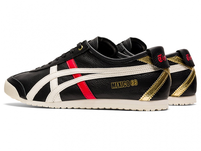 Onitsuka Tiger Mexico 66 Schuhe Damen Schwarz Weiß | MX6423708