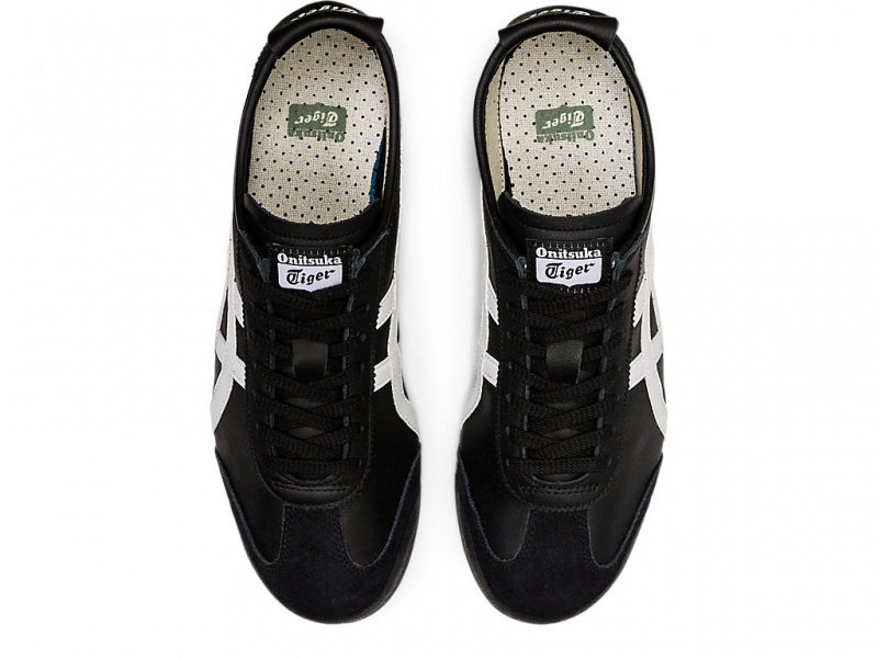 Onitsuka Tiger Mexico 66 Schuhe Damen Schwarz Weiß | SO7924185