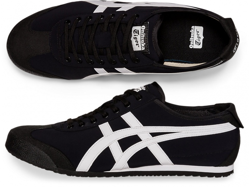 Onitsuka Tiger Mexico 66 Schuhe Damen Schwarz Weiß | RF2531046