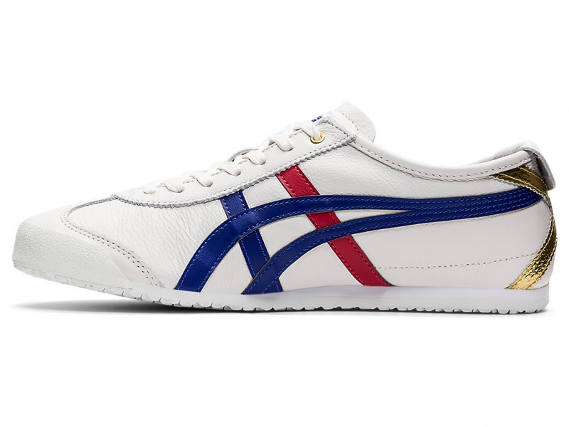 Onitsuka Tiger Mexico 66 Schuhe Damen Weiß Dunkelblau | XP0921358