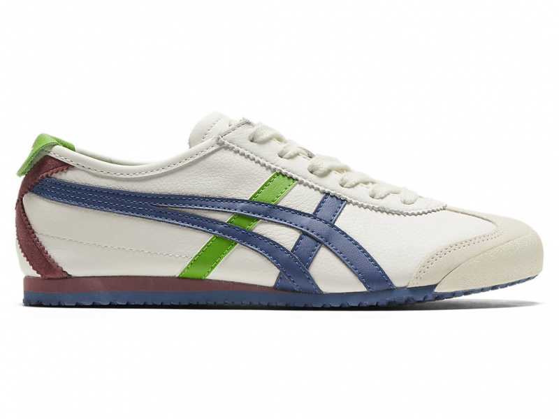 Onitsuka Tiger Mexico 66 Schuhe Damen Weiß Blau | NA4982316