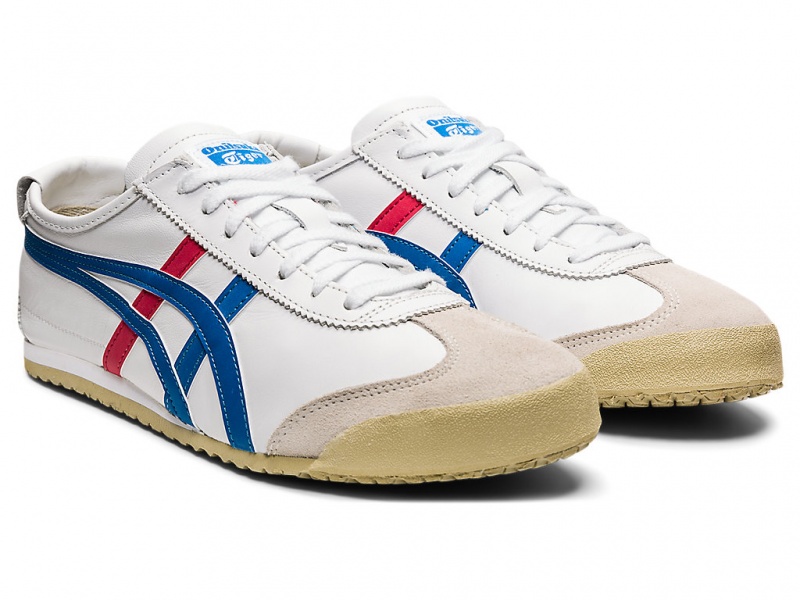 Onitsuka Tiger Mexico 66 Schuhe Damen Weiß Blau | WD0934816