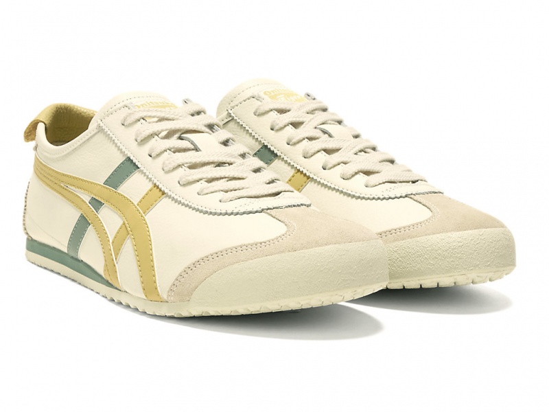 Onitsuka Tiger Mexico 66 Schuhe Damen Weiß Braun | XV9865140