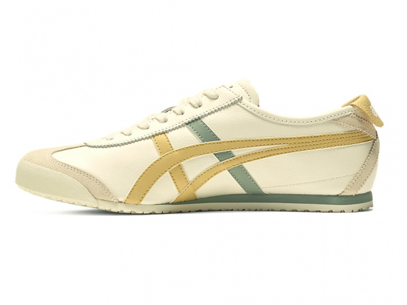 Onitsuka Tiger Mexico 66 Schuhe Damen Weiß Braun | XV9865140