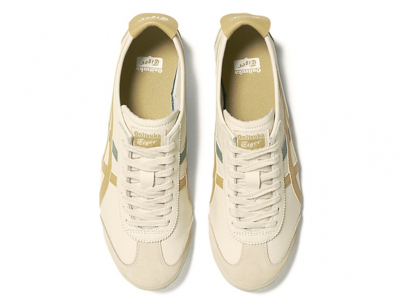 Onitsuka Tiger Mexico 66 Schuhe Damen Weiß Braun | XV9865140