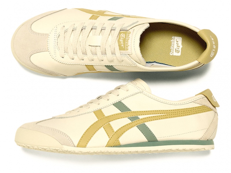 Onitsuka Tiger Mexico 66 Schuhe Damen Weiß Braun | XV9865140