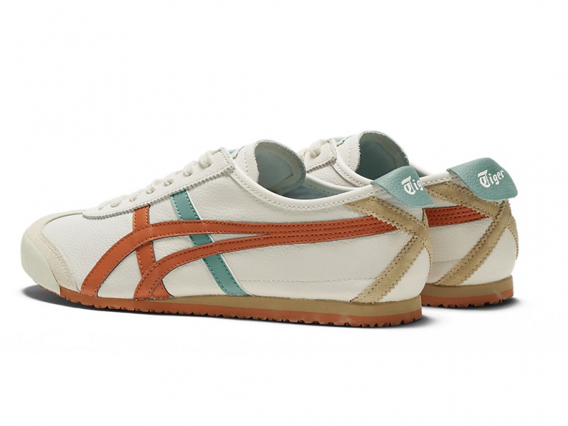 Onitsuka Tiger Mexico 66 Schuhe Damen Weiß Orange | OR7832401