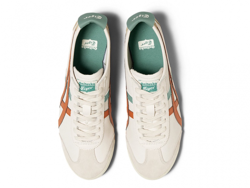 Onitsuka Tiger Mexico 66 Schuhe Damen Weiß Orange | OR7832401