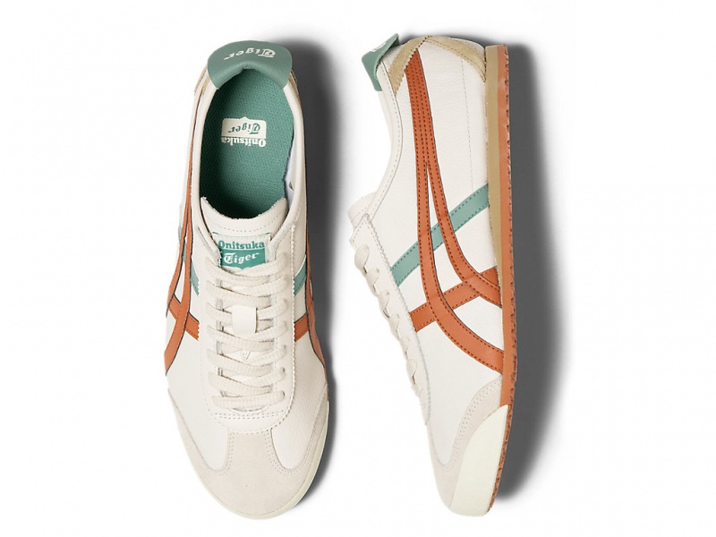 Onitsuka Tiger Mexico 66 Schuhe Damen Weiß Orange | OR7832401