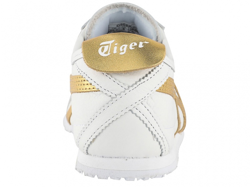 Onitsuka Tiger Mexico 66 Schuhe Damen Weiß Gold | EN6132908