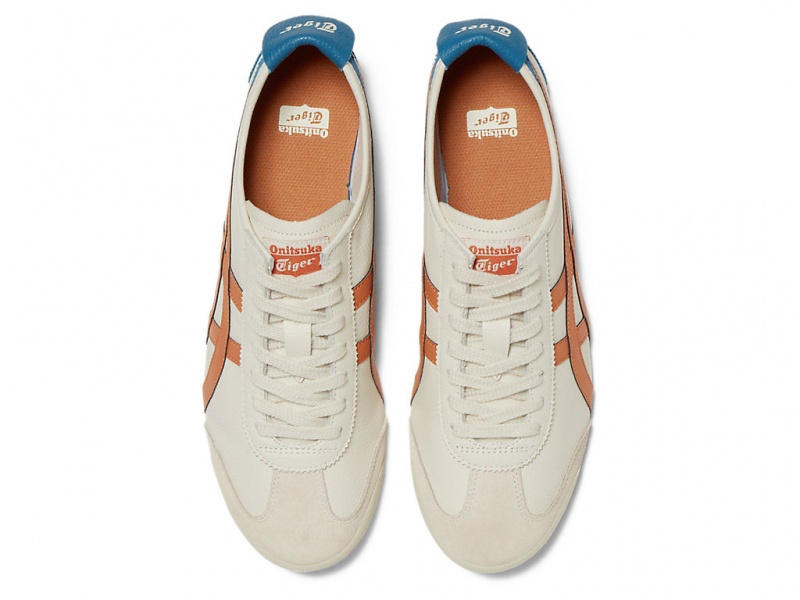 Onitsuka Tiger Mexico 66 Schuhe Damen Weiß Orange | IY9267831