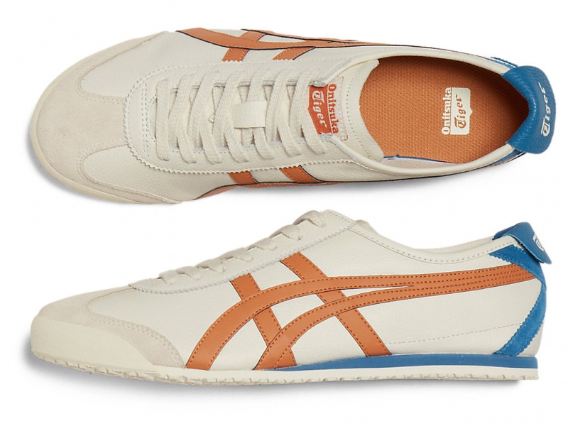 Onitsuka Tiger Mexico 66 Schuhe Damen Weiß Orange | IY9267831