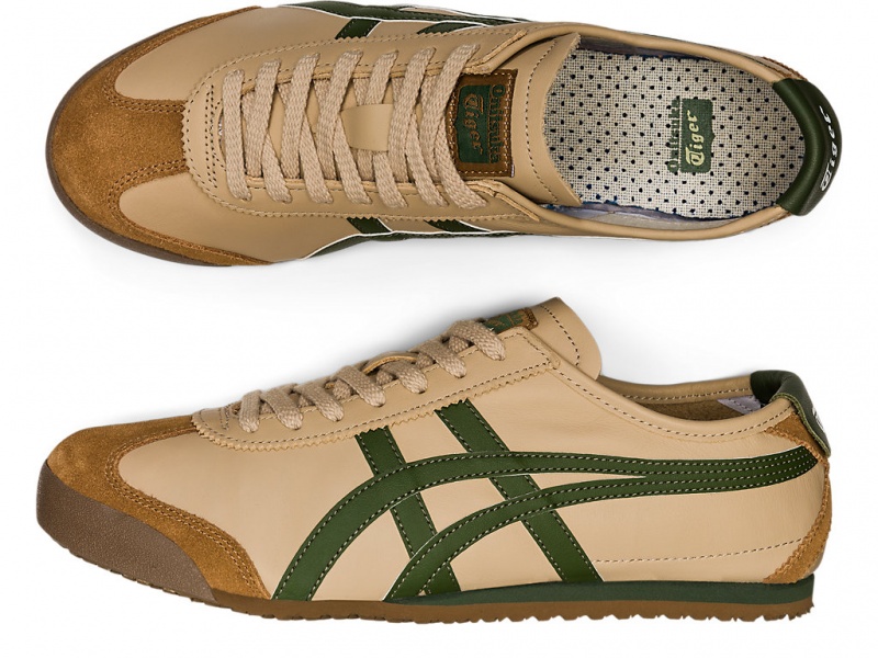 Onitsuka Tiger Mexico 66 Schuhe Herren Beige Grün | SP3918724